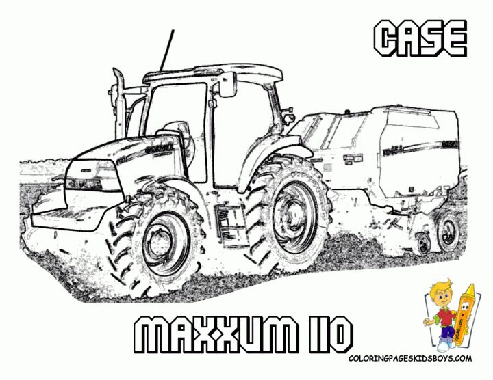 Coloriage Tracteur – Les Beaux Dessins De Transport À intérieur Tracteur À Colorier