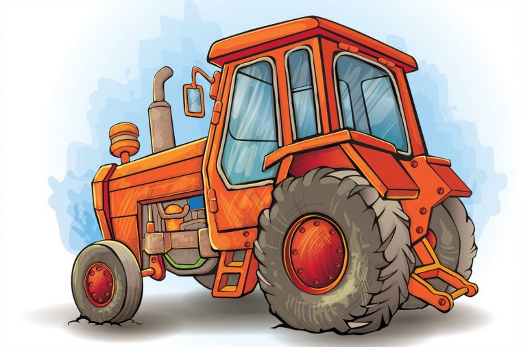 Coloriage Tracteur Sur Hugolescargot tout Dessin De Tracteur À Colorier