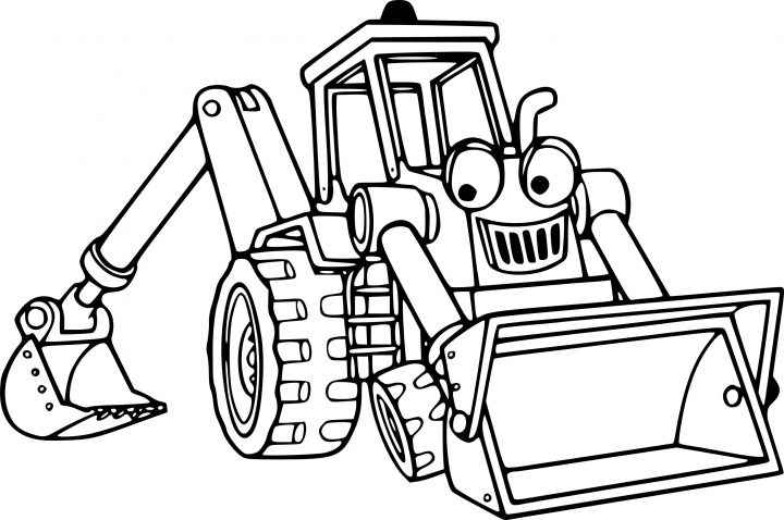 Coloriage Tractopelle Imprimer Coloriage Tracteur Pelle à Coloriage Tracteur Tom À Imprimer