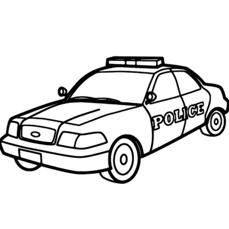 Coloriage Voiture De Police En Ligne Gratuit À Imprimer avec Jeux De Voiture Gratuit En Ligne