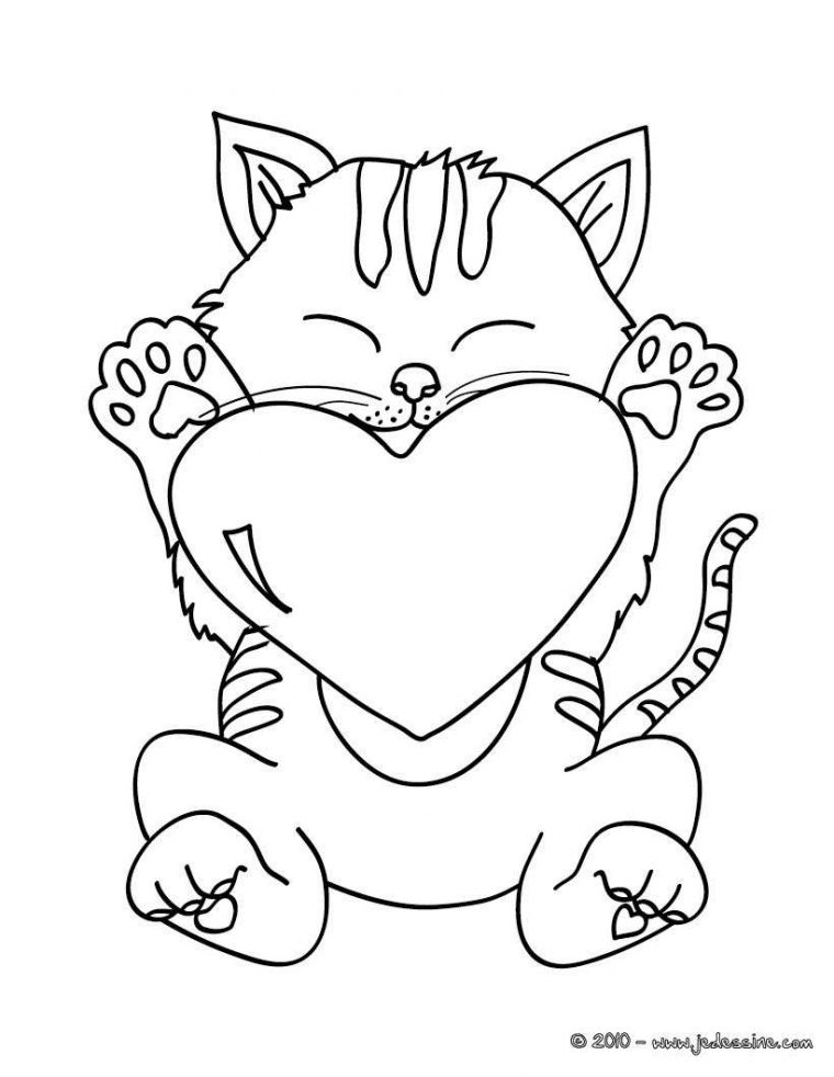 Coloriages À Imprimer : Chat, Numéro : 61552808 serapportantà Coloriage De Chat De Noel