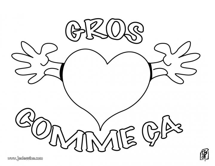 Coloriages À Imprimer : Coeur, Numéro : 128722 encequiconcerne Gros Chiffres À Imprimer