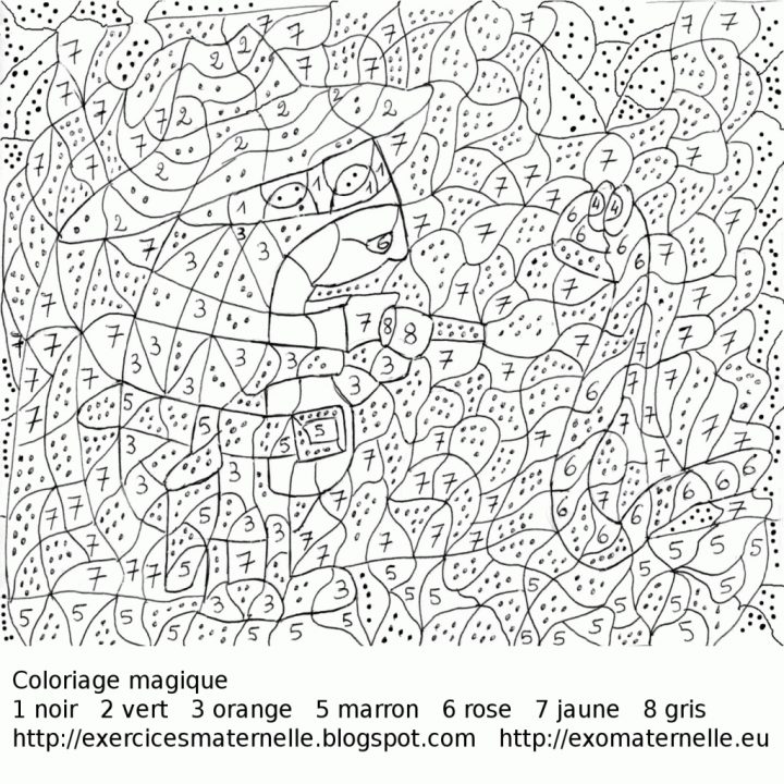 Coloriages À Imprimer : Coloriages Magiques, Numéro : 1C3F5549 avec Coloriage Numero A Imprimer