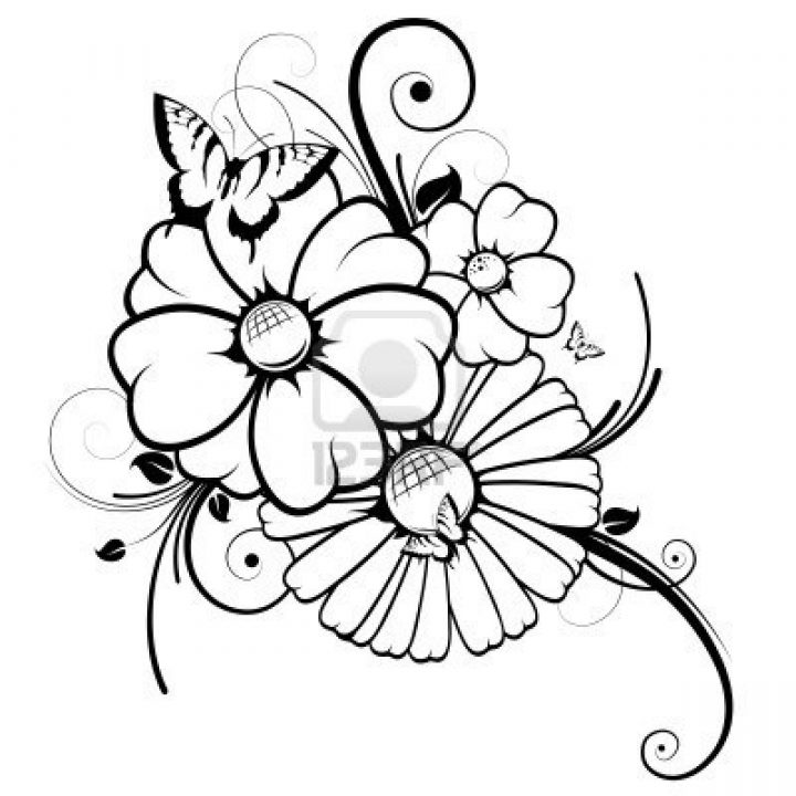 Coloriages À Imprimer : Fleurs, Numéro : 224874 à Dessin A Colorier De Fleur