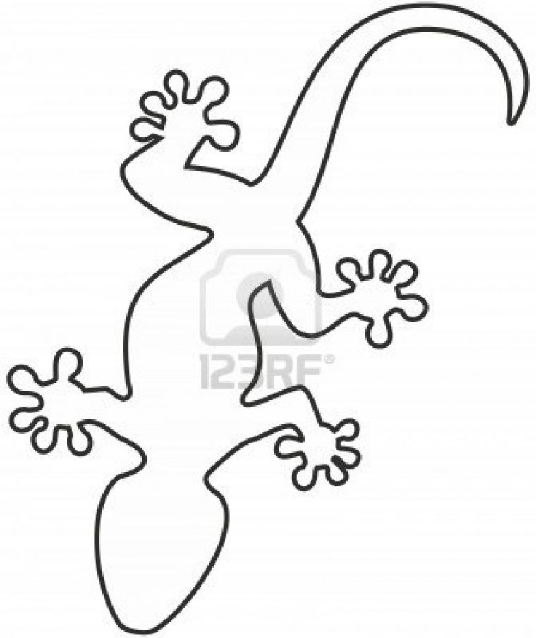 Coloriages À Imprimer : Lézard, Numéro : 24024 pour Coloriage Barbapapa À Imprimer Gratuit