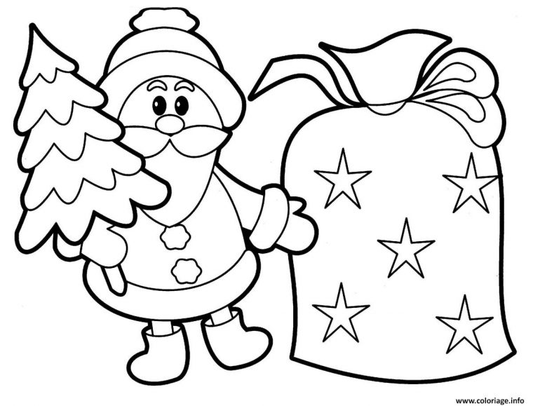 Coloriages À Imprimer : Père Noël, Numéro : 37B25264 pour Dessins Pere Noel Imprimer