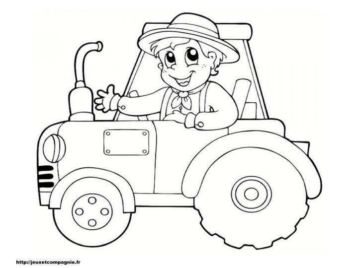 Coloriages À Imprimer : Tracteur, Numéro : 92F6C962 dedans Tracteur À Colorier