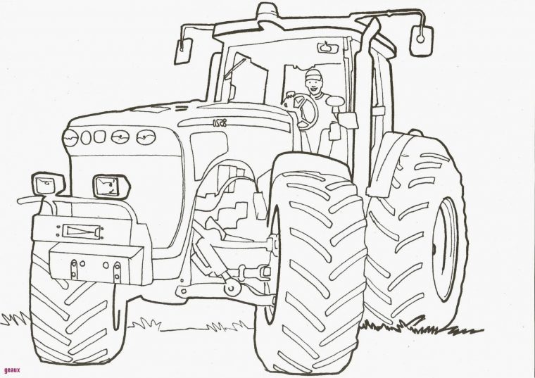 Coloriages À Imprimer : Tracteur, Numéro : D33B98E6 intérieur Dessin De Tracteur À Colorier