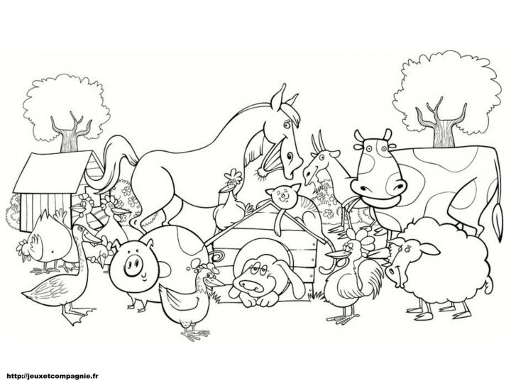 Coloriages Animaux De La Ferme | Coloriage Animaux De La destiné Dessin Animaux De La Ferme À Imprimer