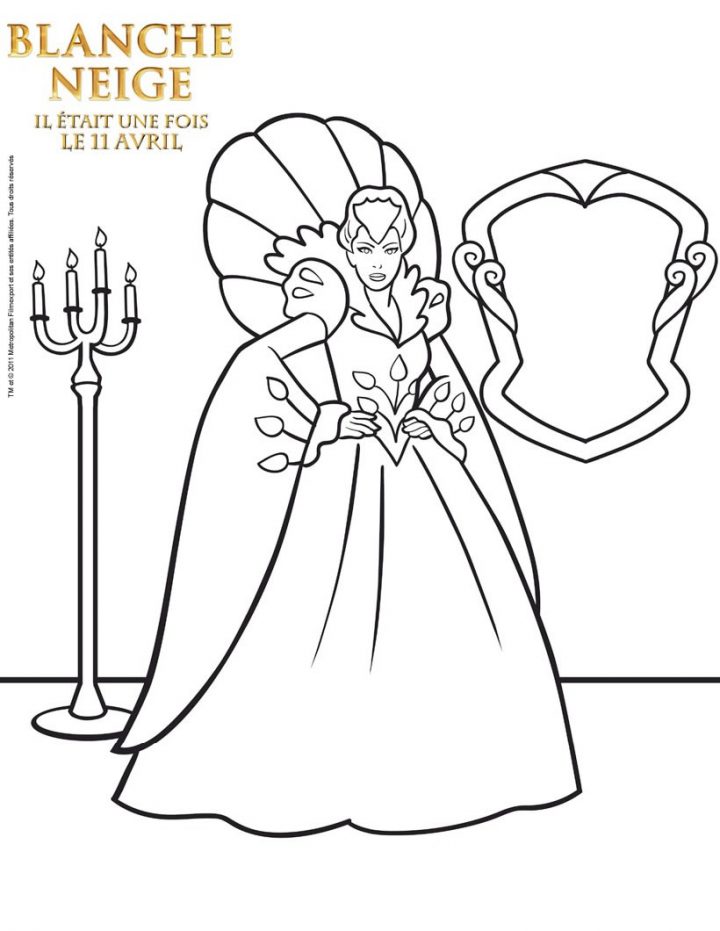 Coloriages Coloriage Belle Mere De Blanche Neige – Fr encequiconcerne Blanche Neige A Colorier