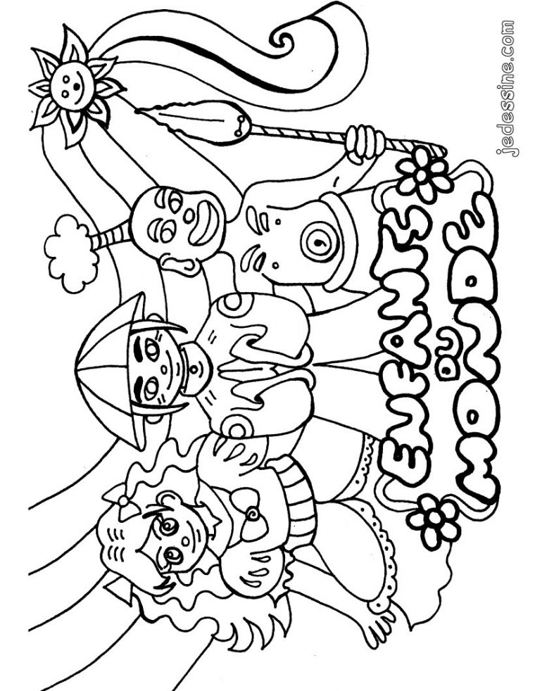 Coloriages Coloriage Des Enfants Du Monde – Fr.hellokids tout Tous Les Coloriages Du Monde