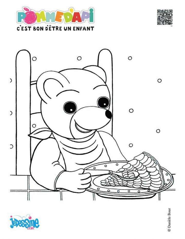 Coloriages Coloriage Gratuit Petit Ours Brun – Fr.hellokids concernant Coloriage De Petit Ours Brun