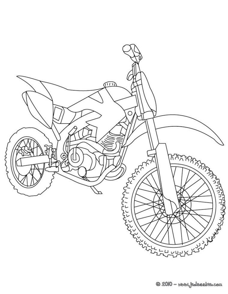 Coloriages Coloriage Moto-Cross Gratuit – Fr.hellokids avec Jeux Moto En Ligne Gratuit