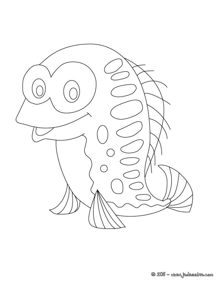 Coloriages Coloriage Poisson D'avril Rigolo – Fr.hellokids à Dessin De Poisson D Avril A Imprimer