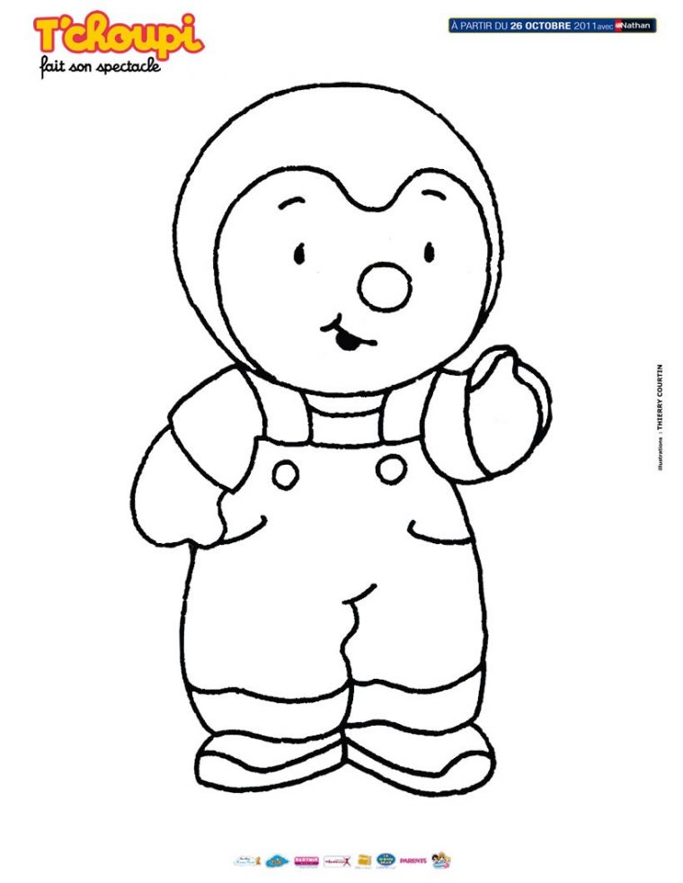 Coloriages Coloriage Tchoupi – Fr.hellokids concernant Coloriage De Tchoupi Et Doudou