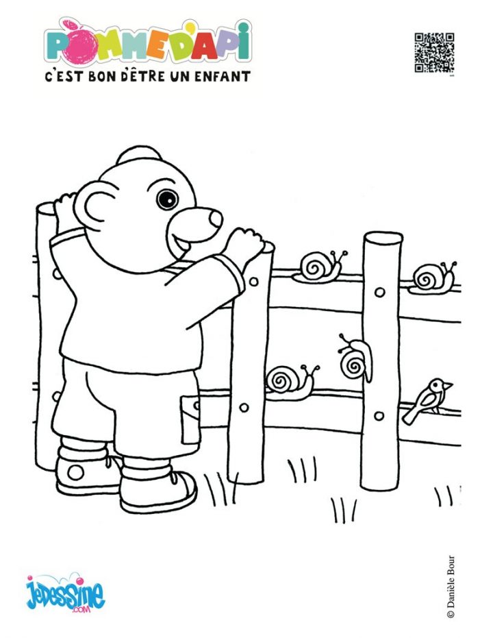 Coloriages Colorier Petit Ours Brun – Fr.hellokids à Coloriage De Petit Ours Brun