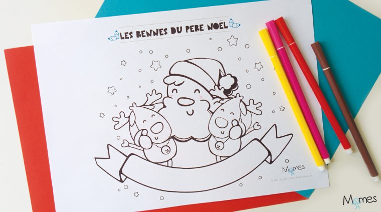 Coloriages De Noël À Imprimer – Coloriages De Fêtes – Momes encequiconcerne Coloriage De Pere Noel A Imprimer Gratuitement