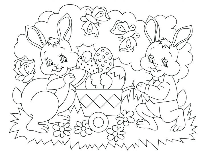 Coloriages De Pâques – Images, Dessins De Pâques À Imprimer intérieur Jeux Educatif 4 Ans A Imprimer