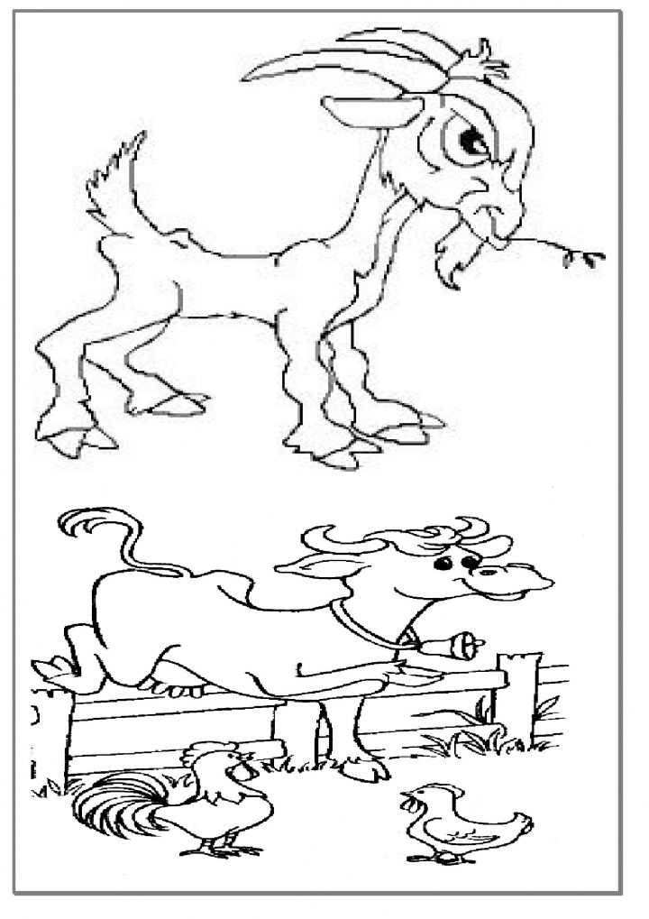 Coloriages Éducatifs,dessin Animaux De La Ferme À Colorier tout Dessin Animaux De La Ferme À Imprimer