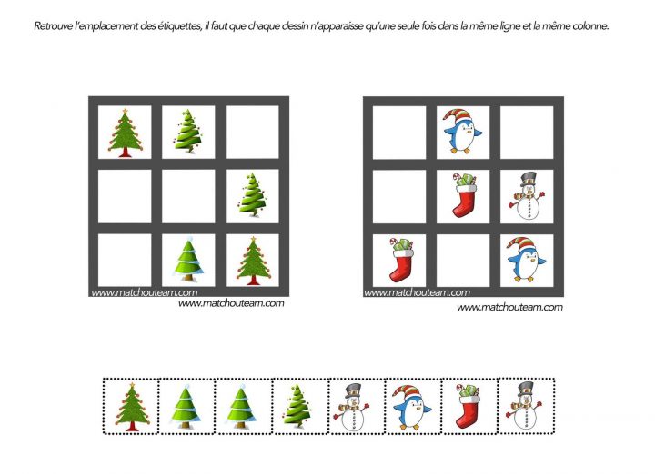 Coloriages Et Jeux Pour Noël | Jeux Noel, Noël Maternelle pour Sudoku Pour Enfant