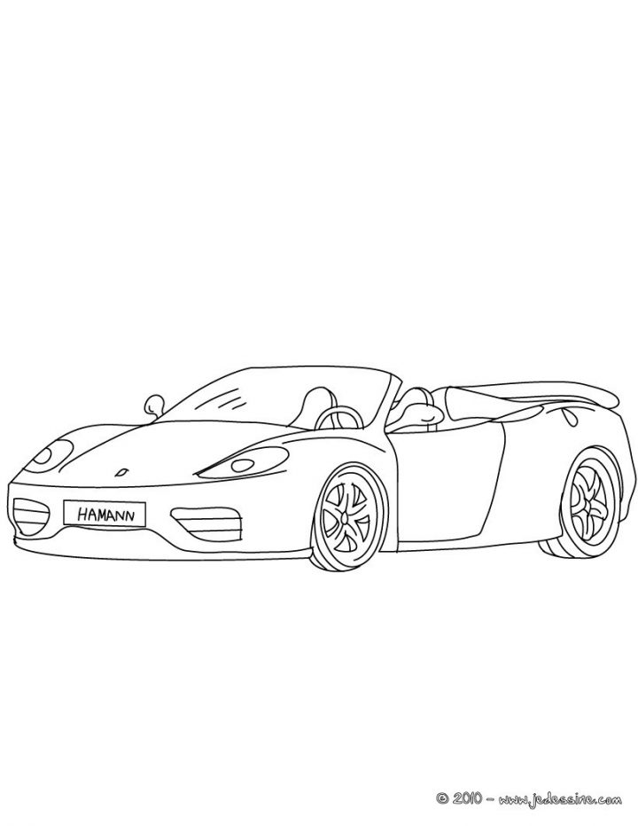 Coloriages Ferrari 360 Spider À Colorier – Fr.hellokids concernant Ferrari A Colorier