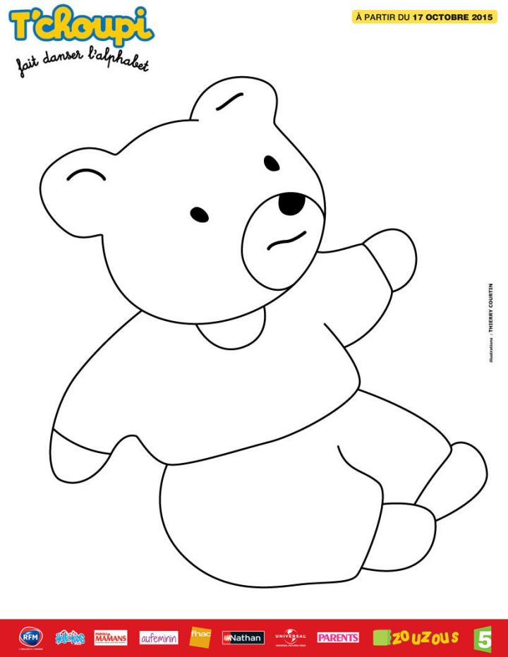 Coloriages Le Doudou De T'choupi – Fr.hellokids encequiconcerne Dessin De Doudou