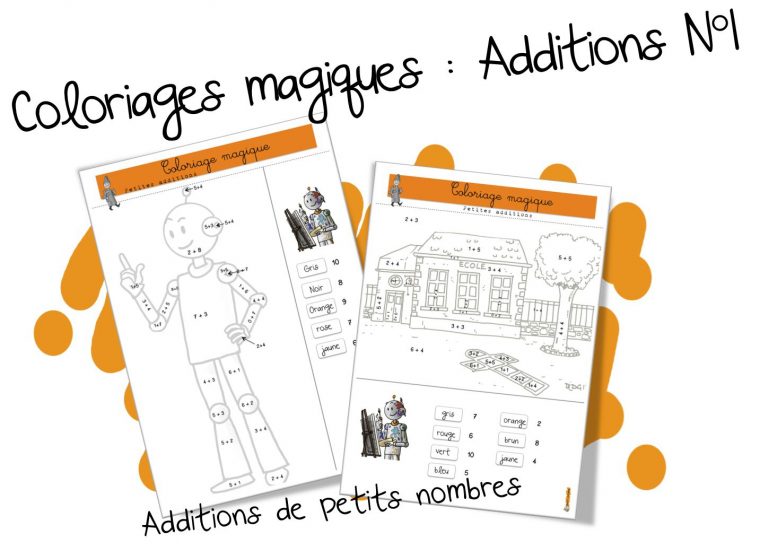 Coloriages Magiques Bdg : Les Additions De Petits Nombres destiné Coloriage Chiffres 1 À 10