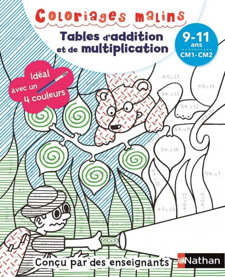 Coloriages Malins Bic – Tables D'addition Et De avec Coloriage Magique 4 Ans