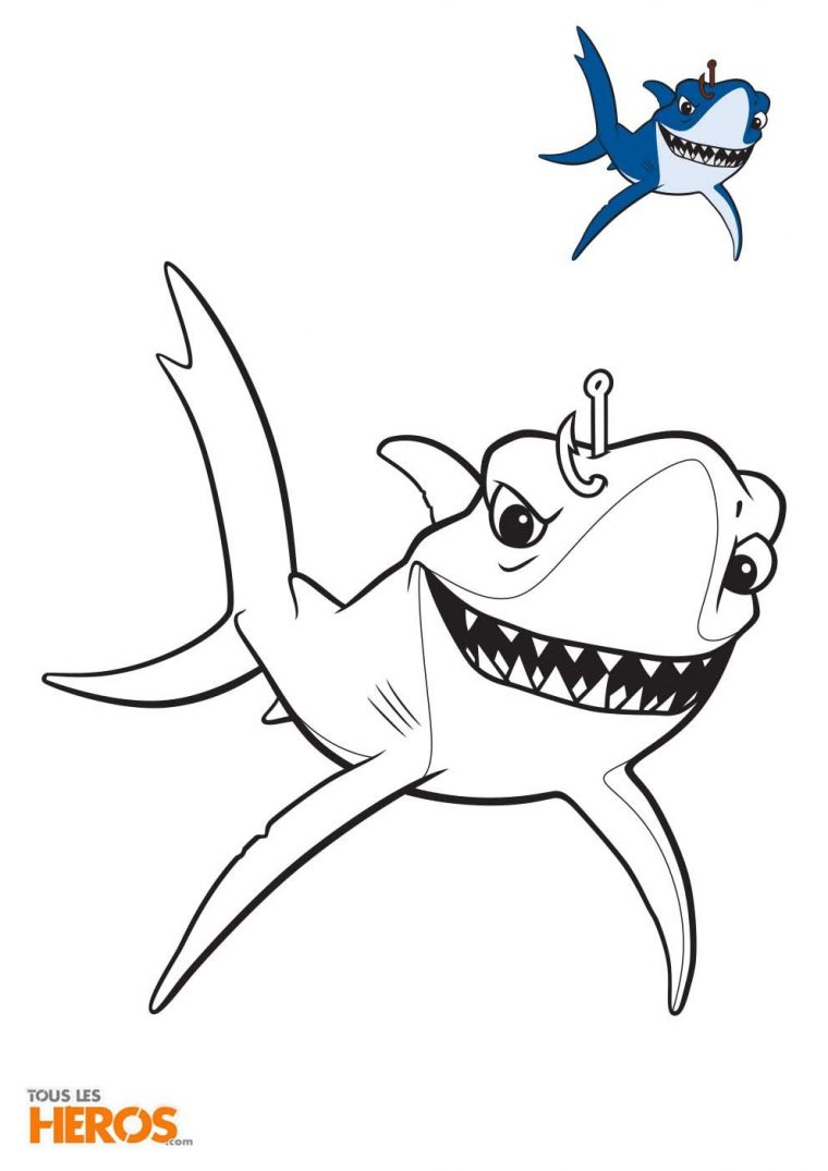 Coloriages Némo Et Dory À Imprimer Gratuitement Sur Notre encequiconcerne Dessin De Requin À Imprimer