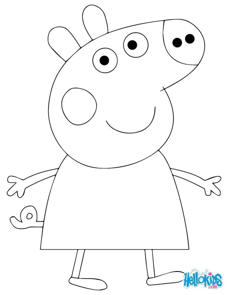 Coloriages Peppa Pig – Fr.hellokids dedans Peppa Pig A Colorier