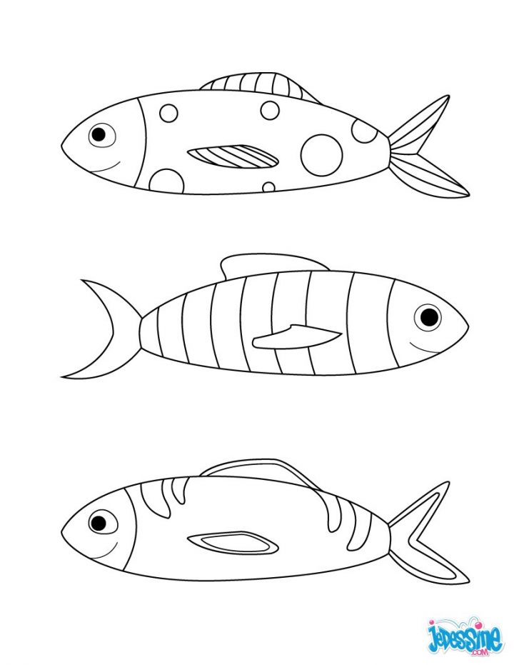 Coloriages Poissons D'avril En Groupe – Fr.hellokids encequiconcerne Dessin De Poisson D Avril A Imprimer