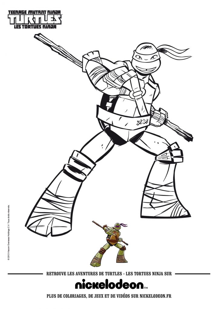 Coloriages Tortues Ninja – Coloriages – Coloriage À Imprimer destiné Dessin De Tortue Ninja