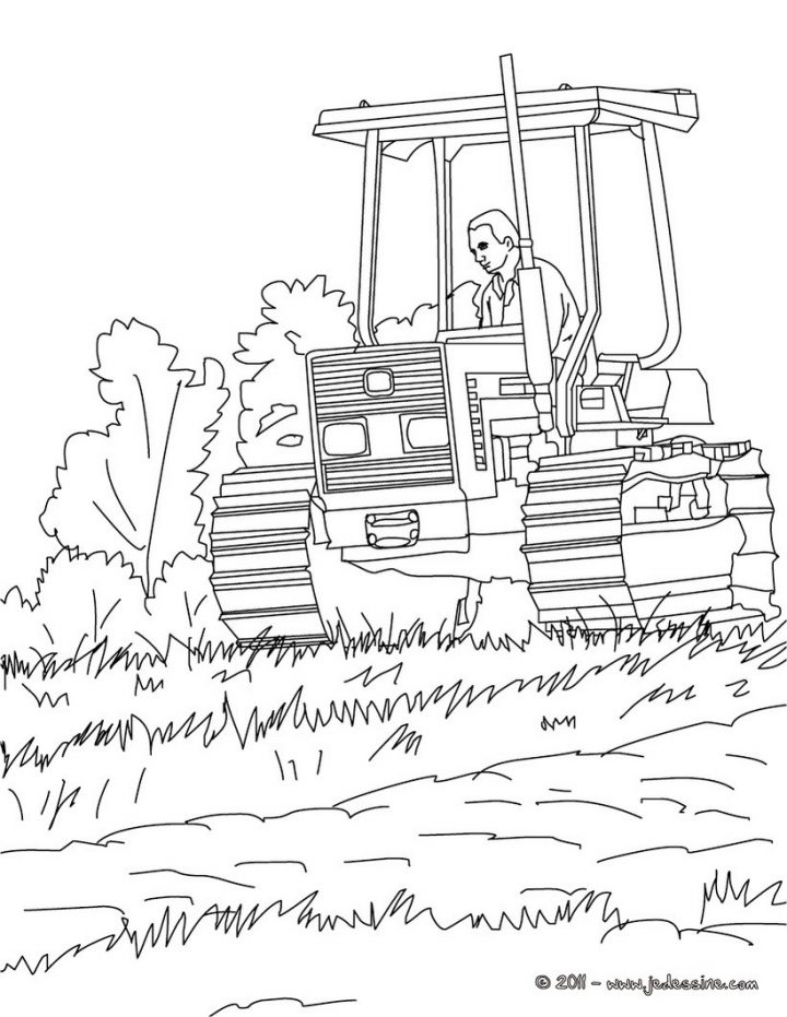 Coloriages Tracteur À Colorier – Fr.hellokids à Tracteur À Colorier