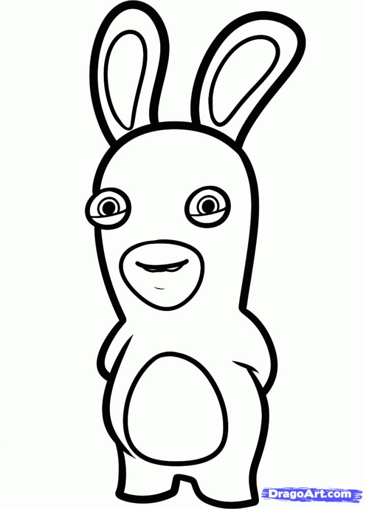 Coloring Page | Lapin Cretin Dessin, Coloriage Lapin, Coloriage serapportantà Lapin Crétin À Colorier