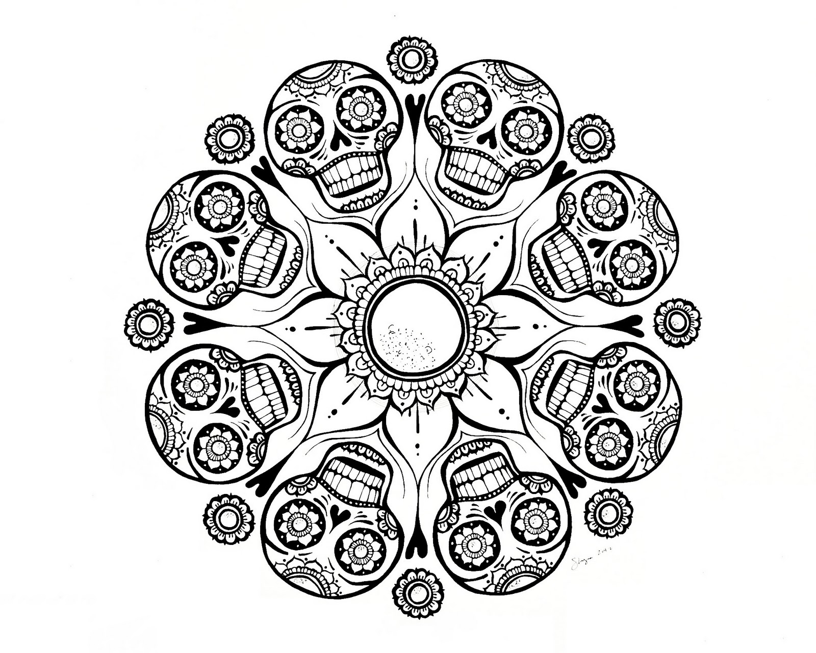 Coloring Pages : Best Coloring Free Mandala For Adults At dedans Mandala Fée