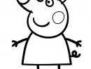 Coloring Pages : Coloring Happy Peppa Pig Printable For Kids intérieur Peppa Pig A Colorier