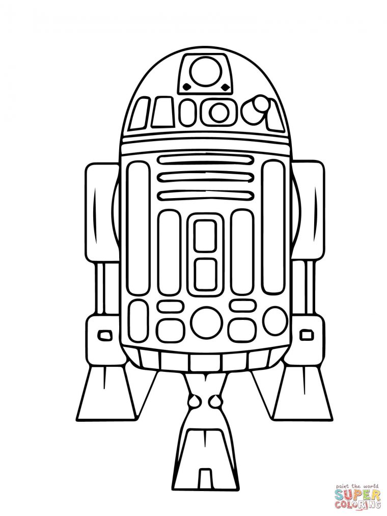 Coloring Pages : Free R2D2 Coloring Clip Art Printable Robot destiné Coloriage Robot À Imprimer