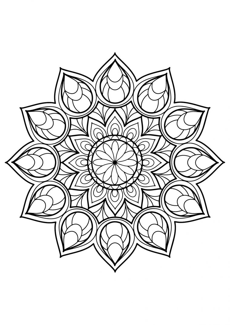 Coloring Pages : Mandala From Free Coloring Books For Adults pour Mandala Fée