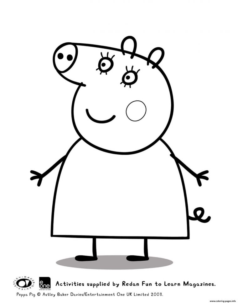 Coloring Pages : Mummy Peppa Pig Coloring Printable Pictures pour Peppa Pig A Colorier