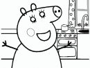 Coloring Pages : Peppa Pig Coloring Her Family And Friends dedans Peppa Pig A Colorier