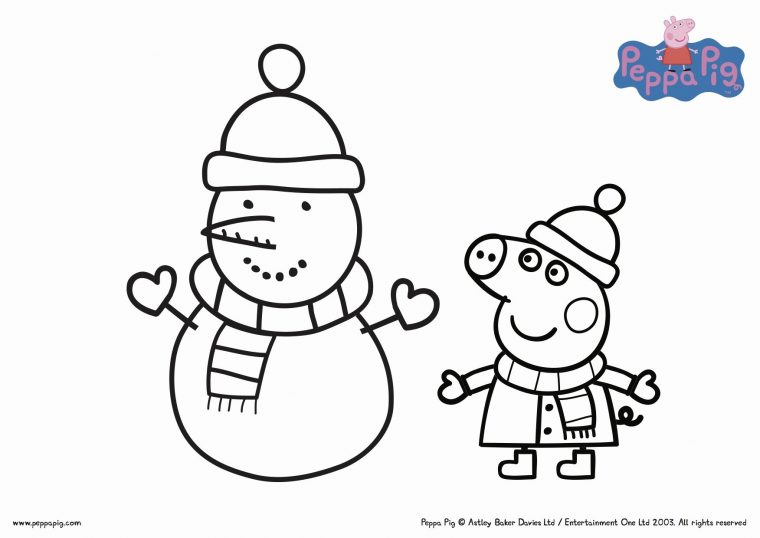 Coloring Pages : Printable Peppa Pig Coloring Fresh Pictures dedans Peppa Pig A Colorier