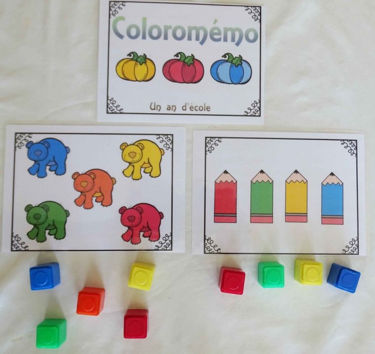 Coloromémo : Mémoire De Travail – Un An D'école tout Jeux De Memoire Pour Enfant