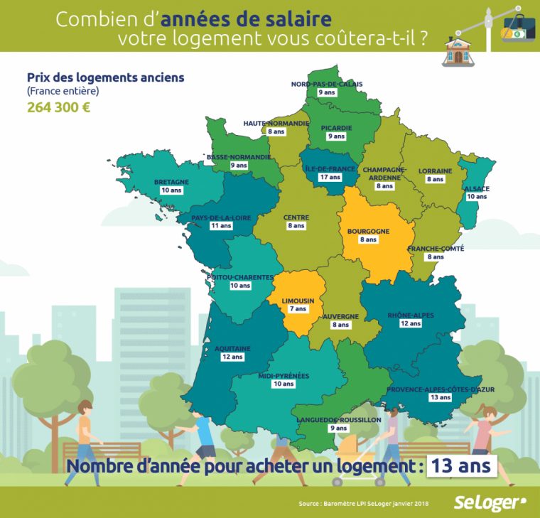 Combien D'années De Salaire Vous Faut-Il Pour Acheter Votre intérieur Combien De Region En France