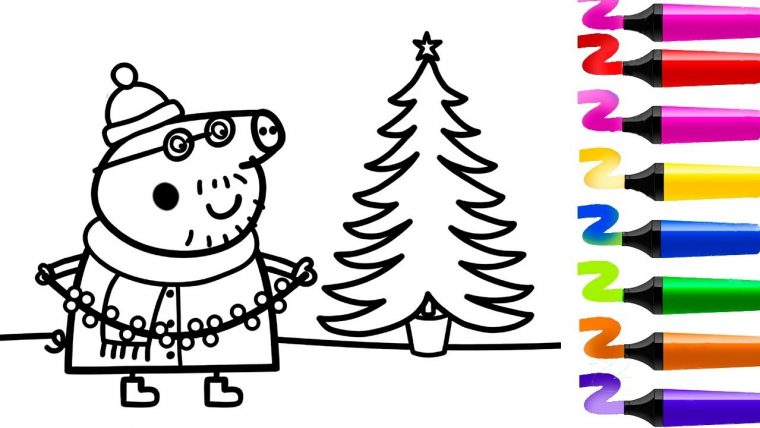 Comment Colorier Peppa Pig? Coloriage Peppa Pig – Papa Pig encequiconcerne Peppa Pig A Colorier