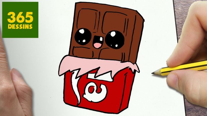 Comment Dessiner Chocolat Kawaii Étape Par Étape – Dessins Kawaii Facile serapportantà Tablette Chocolat Dessin