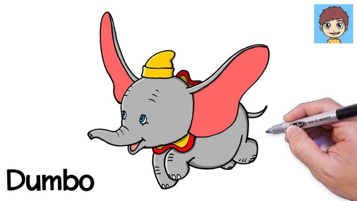 Comment Dessiner Dumbo Facilement – Dessin Facile A Faire – Dessin De Dumbo serapportantà Dessin Dumbo