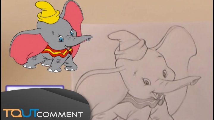 Comment Dessiner Dumbo L'éléphant / How To Draw Dumbo The Elephant tout Dessin Dumbo