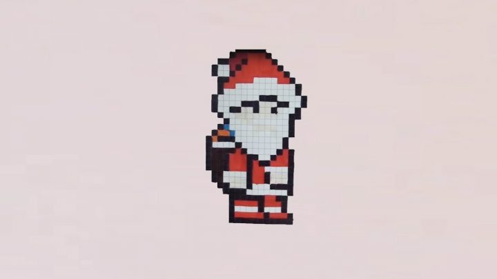 Comment Dessiner Le Père Noël Pixel Art avec Pixel Art Pere Noel