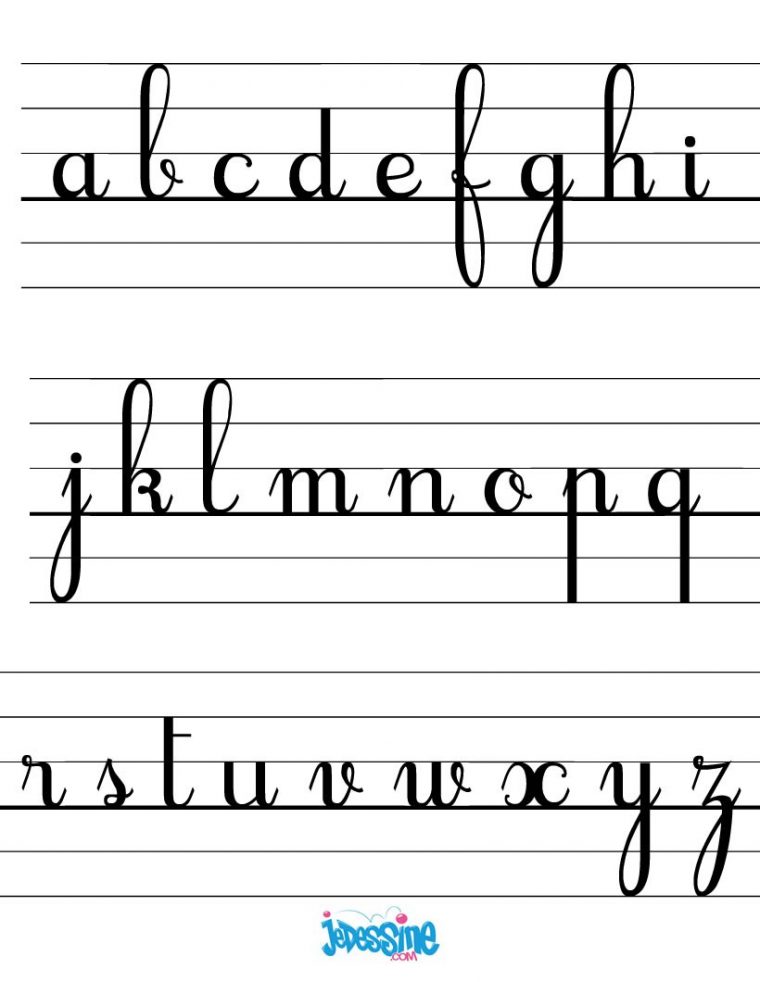 Comment Dessiner Les Lettres Cursives Minuscules – Fr avec Ecrire L Alphabet