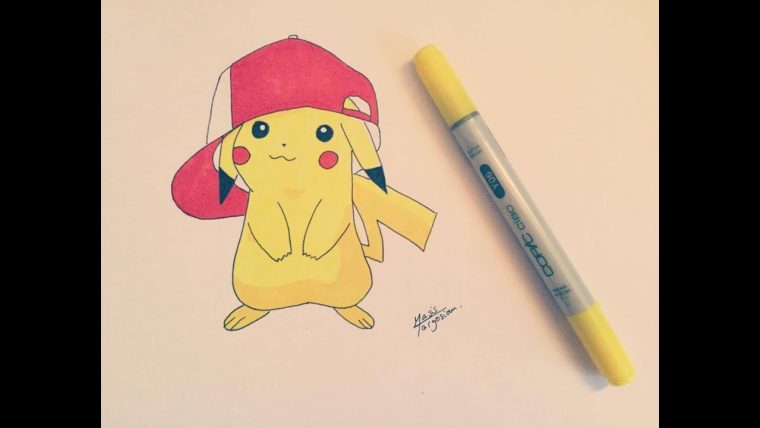 Comment Dessiner Pikachu ( Niveau Débutant ) dedans Dessin De Pikachu Facile